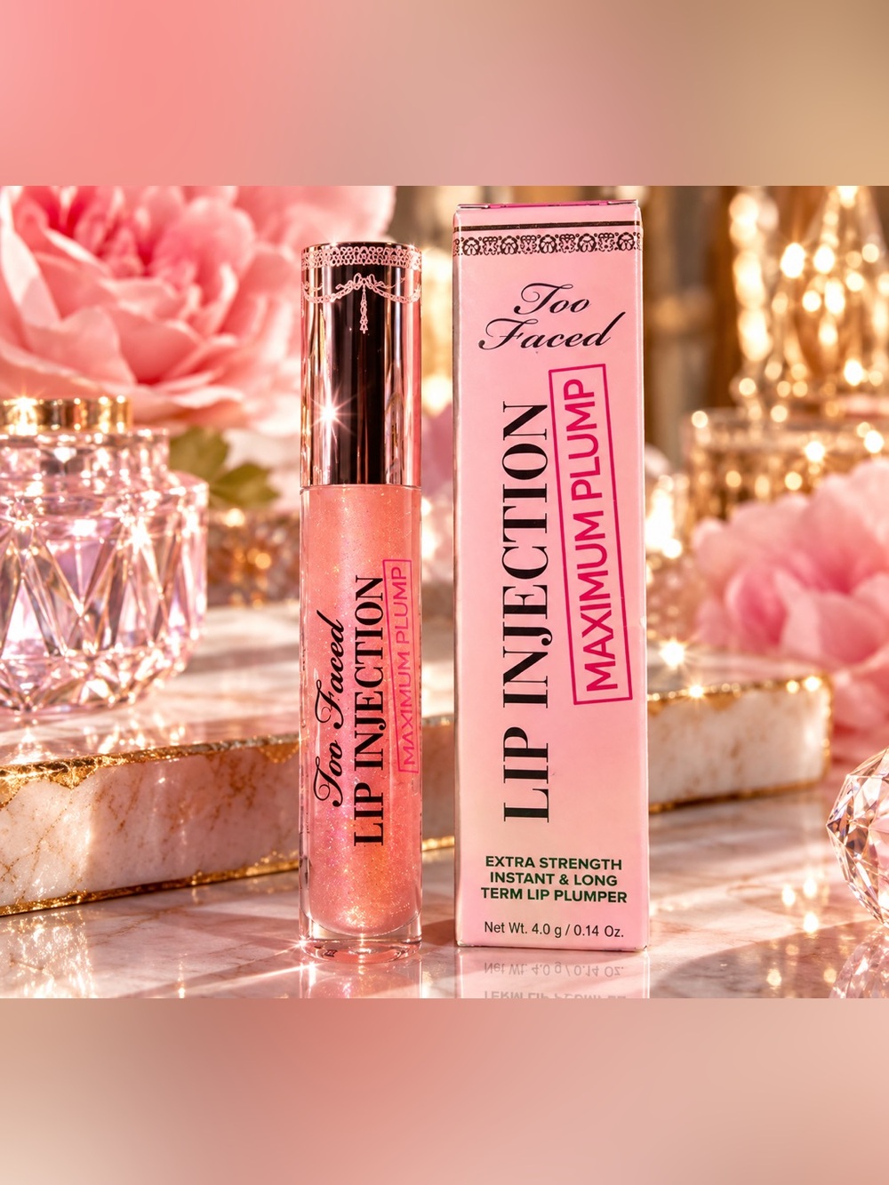 Too Faced Lip Injection Maximum Plump – Cotton Candy Kisses 💖